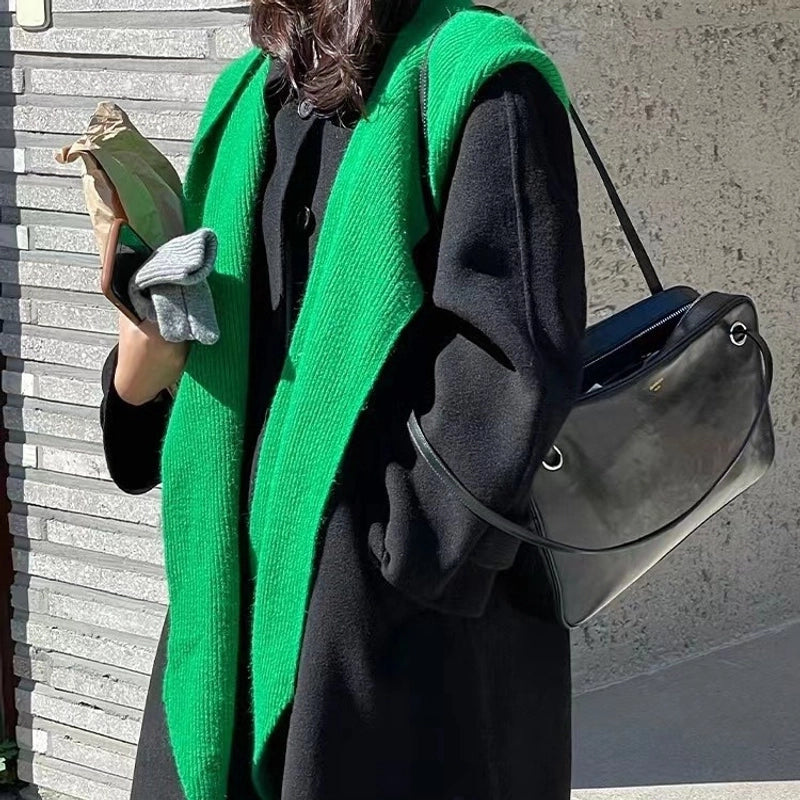Blogger Recommend Casual Hat Scarf Scarf One-Piece Shawl Fake Collar Student Autumn And Winter Warm