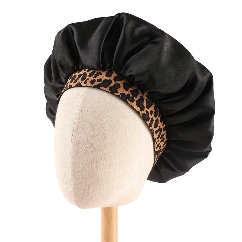 Women's Basic Minimalist Leopard Printing Eaveless Beanie Hat