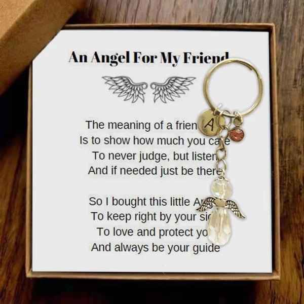 🎁Last Day Promotion- SAVE 49%⇝💓 Guardian Angel Keychain - Best Friend Gift