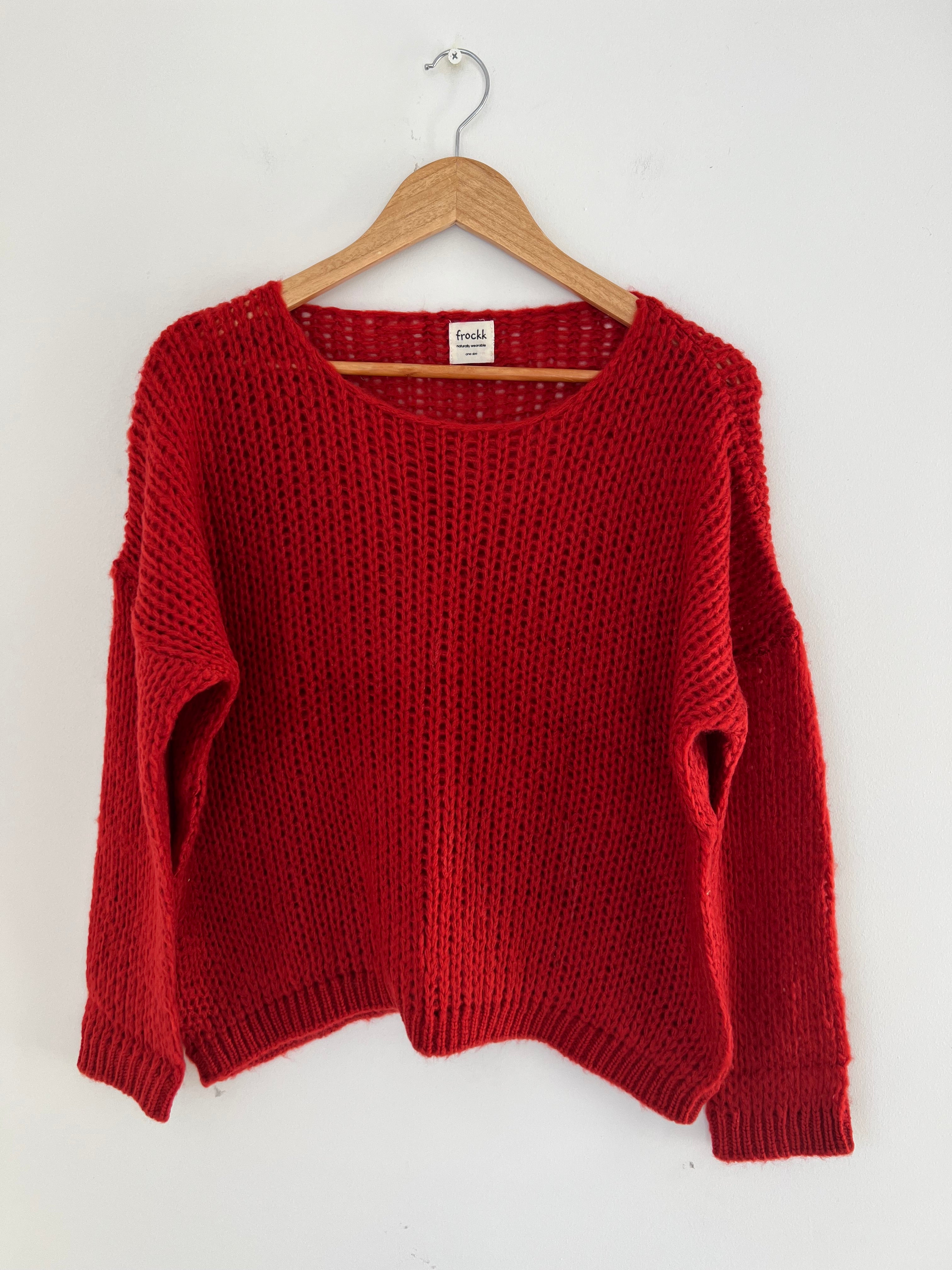 chloe knit-red