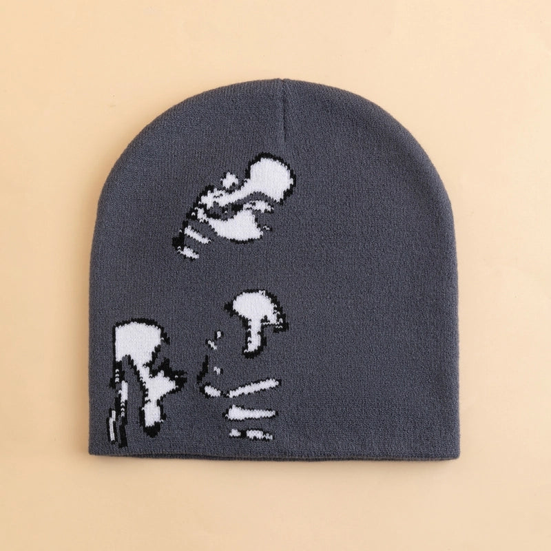 Unisex Modern Style Classic Style Human Face Eaveless Wool Cap