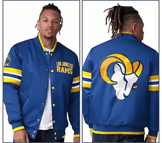 🔥Buy 2 for only $55🎁Buy 2 Get 2 Free🏈NFL Starter Satin Twill Snap Front Jacket