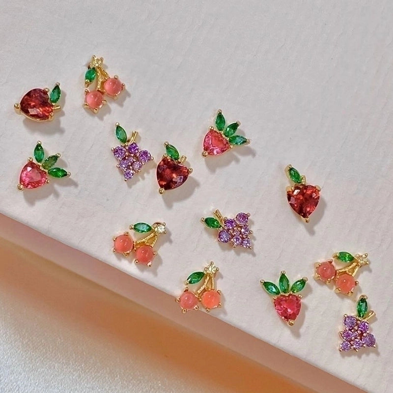 Whoesale Tropical Fruit Earrings Women's Diamond Earrings