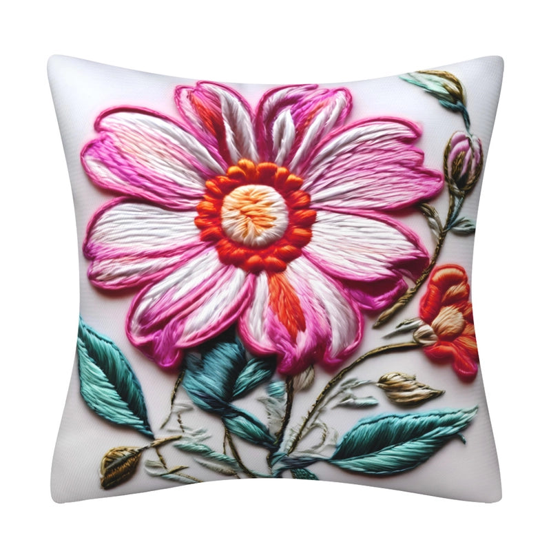 Elegant Classical Minimalist Floral Polyester Pillow Cases Couch & Sofa Decor
