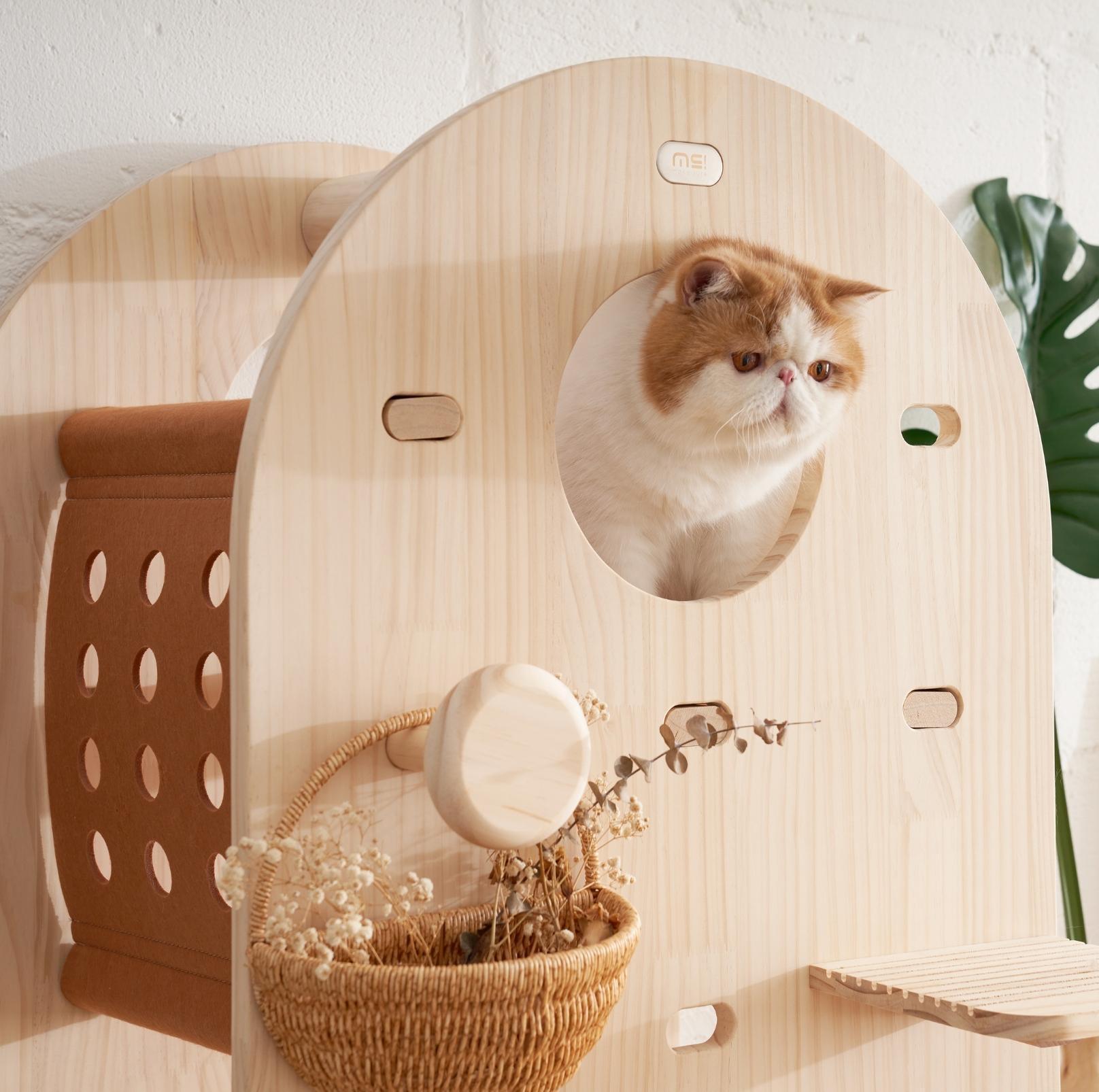 Makesure Luxury Wooden Cat Tree Cat Furniture