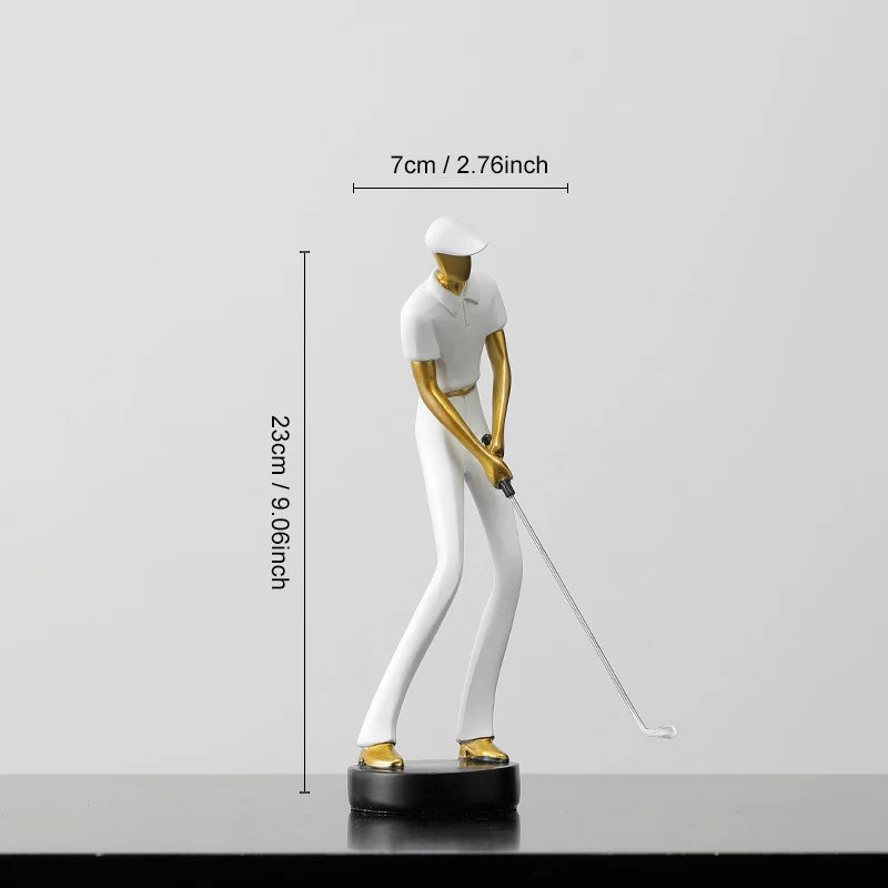 Abstract Golfer Sculptures