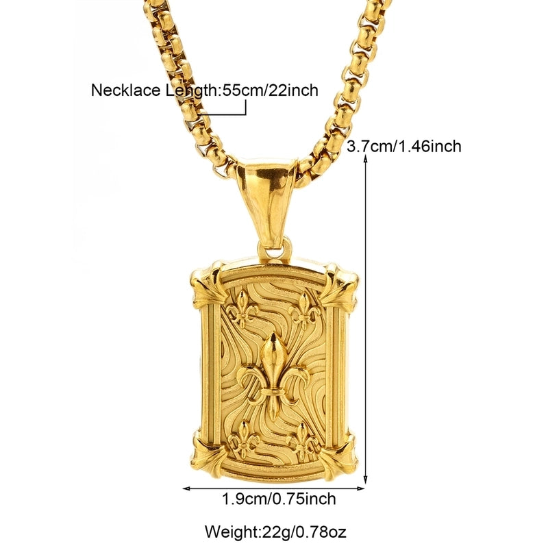 Modern Style Classic Style Portrait Cross Solid Color 304 Stainless Steel 18K Gold Plated Round Pendant Necklace