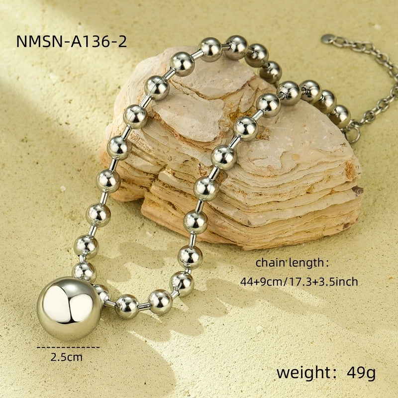 Lady Heart Shape 316 Stainless Steel  Plating Pendant Necklace