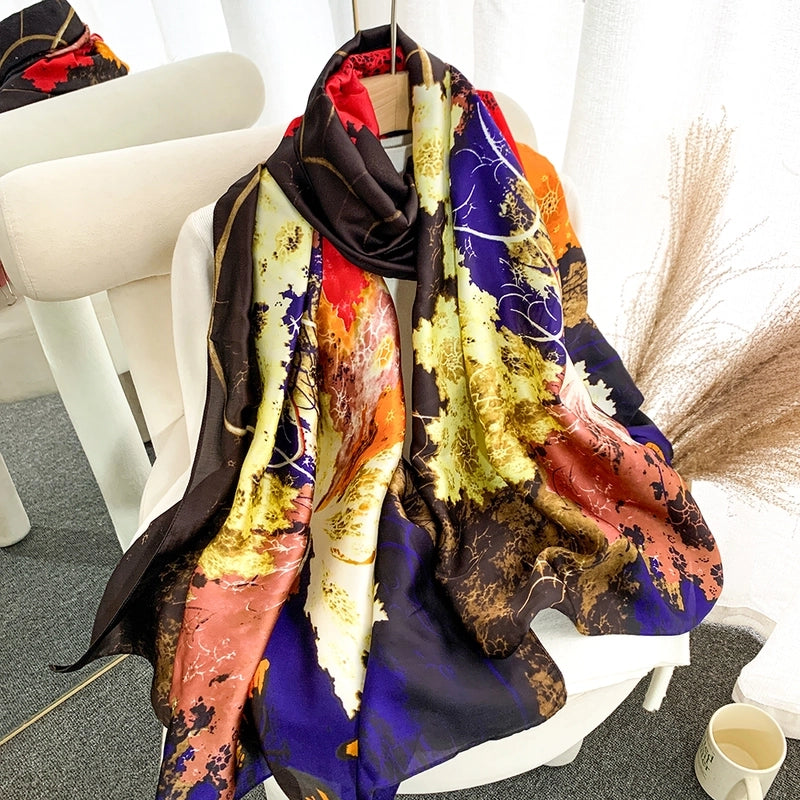 2025 Autumn And Winter New Scarf Popular Leopard Print Scarf Long Women's Shawl Daily Street Snap Scarf Hijab