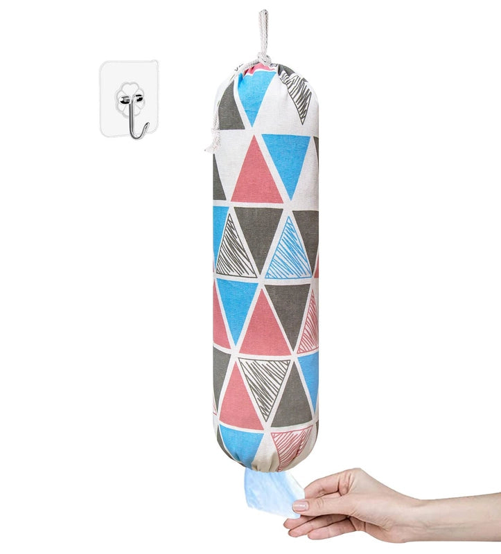 New Kitchen Garbage Bag Storage Bag Large Grocery Bag Wall Hanging Extraction Convenient Plastic Bag Storage Hanging Bag