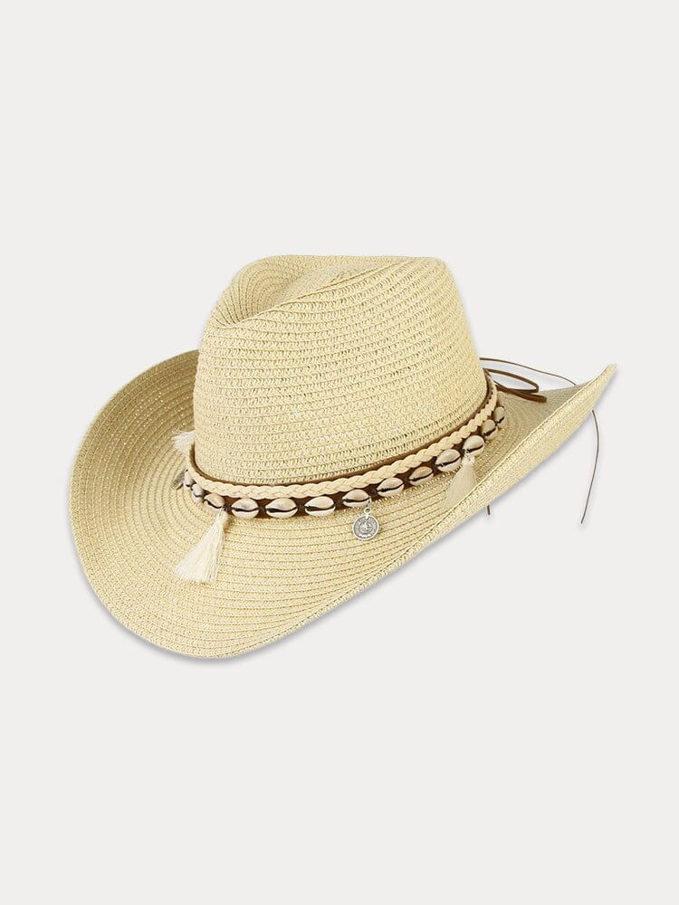 Stylish Wide Brim Woven Straw Hat