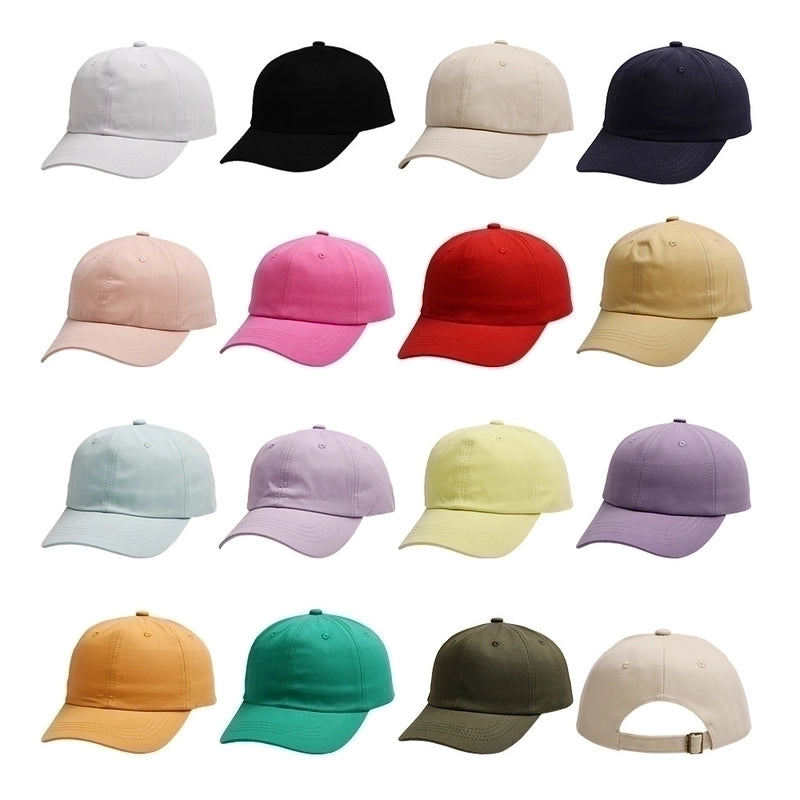 Children Unisex Casual Solid Color Baseball Cap