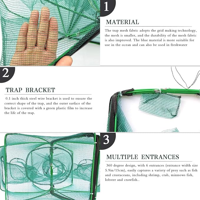 The Magic Foldable Fishing Trap- Buy 2 Free Shipping