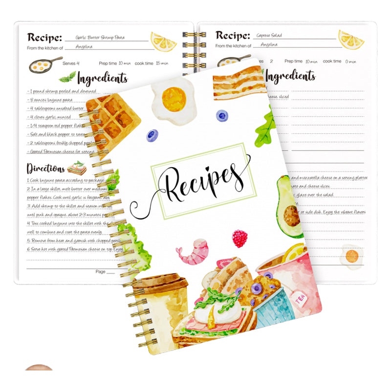 Personal Blank Recipe Notebook