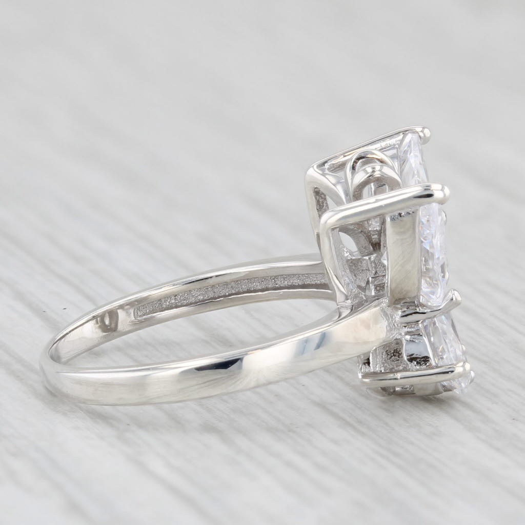 1.72ctw Cubic Zirconia Butterfly Ring Sterling Silver Size 5.25