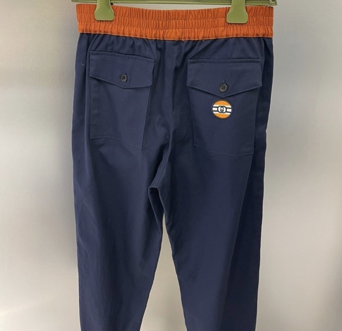 Military cotton drill pant with buckles