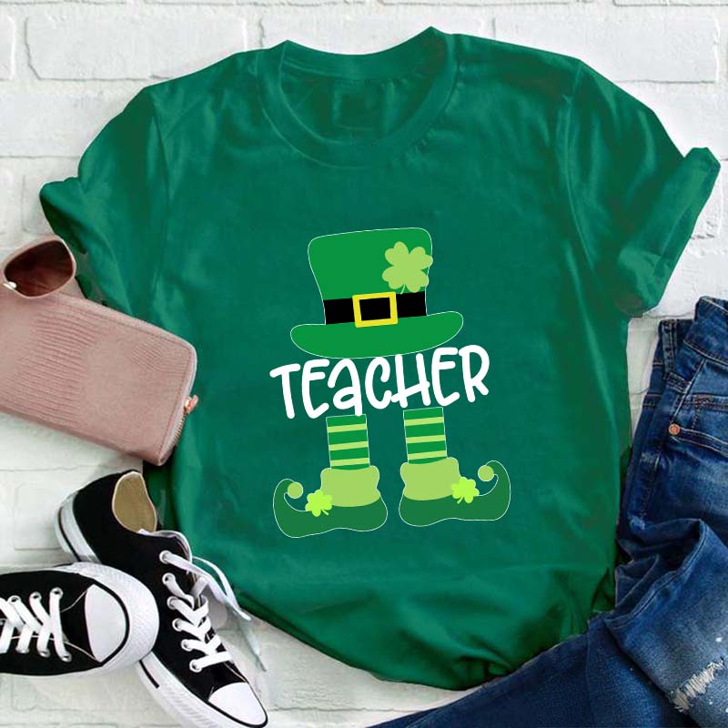 Little Teacher Leprechaun Teacher T-Shirt