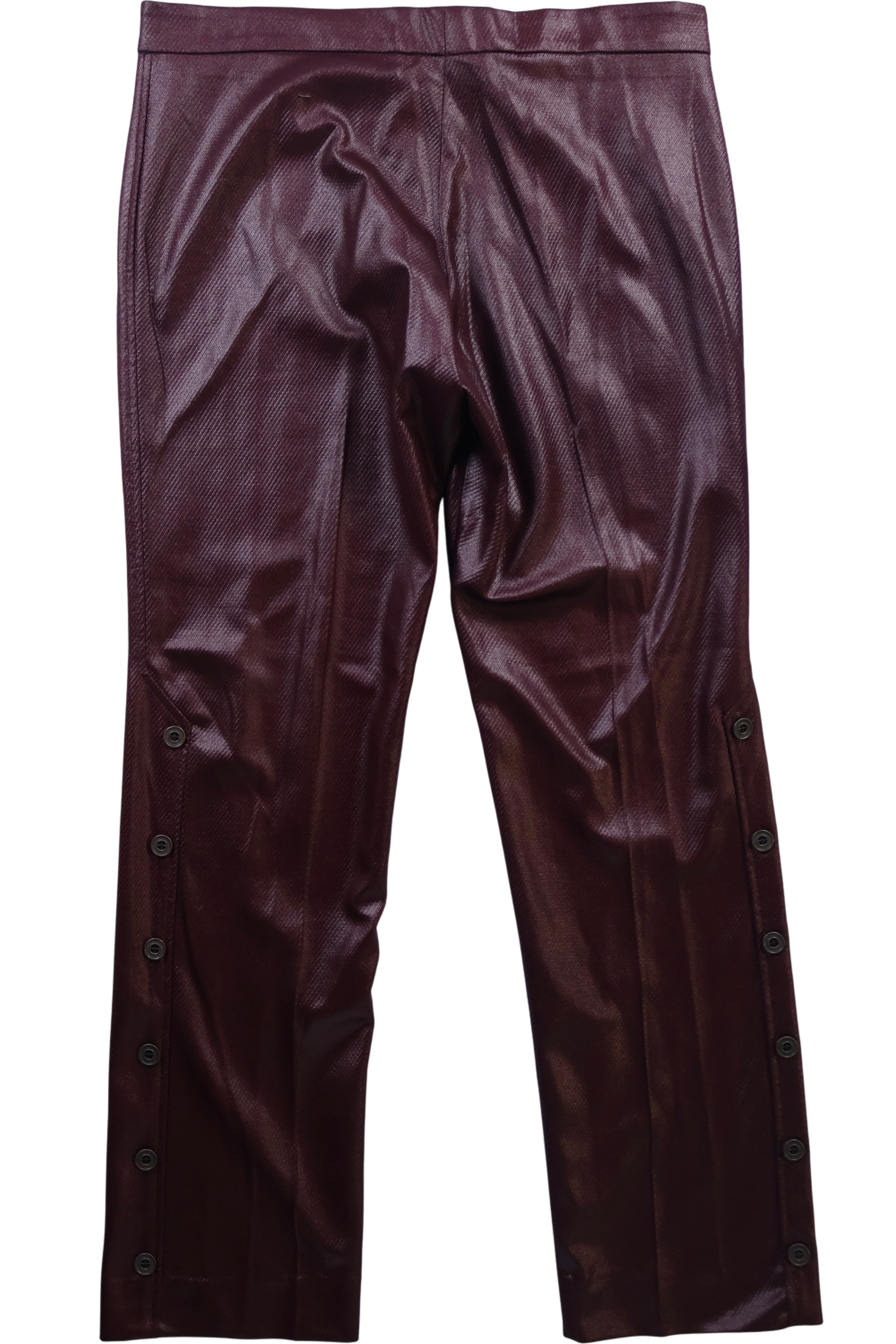 1970s Wet-Look Straight Leg Trousers