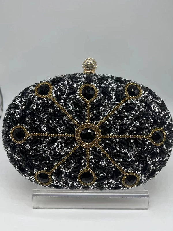 Sunflower Diamond-encrusted Dinner Bag Fashion Banquet Women's Clutch Bag Personality Dress Evening Bag