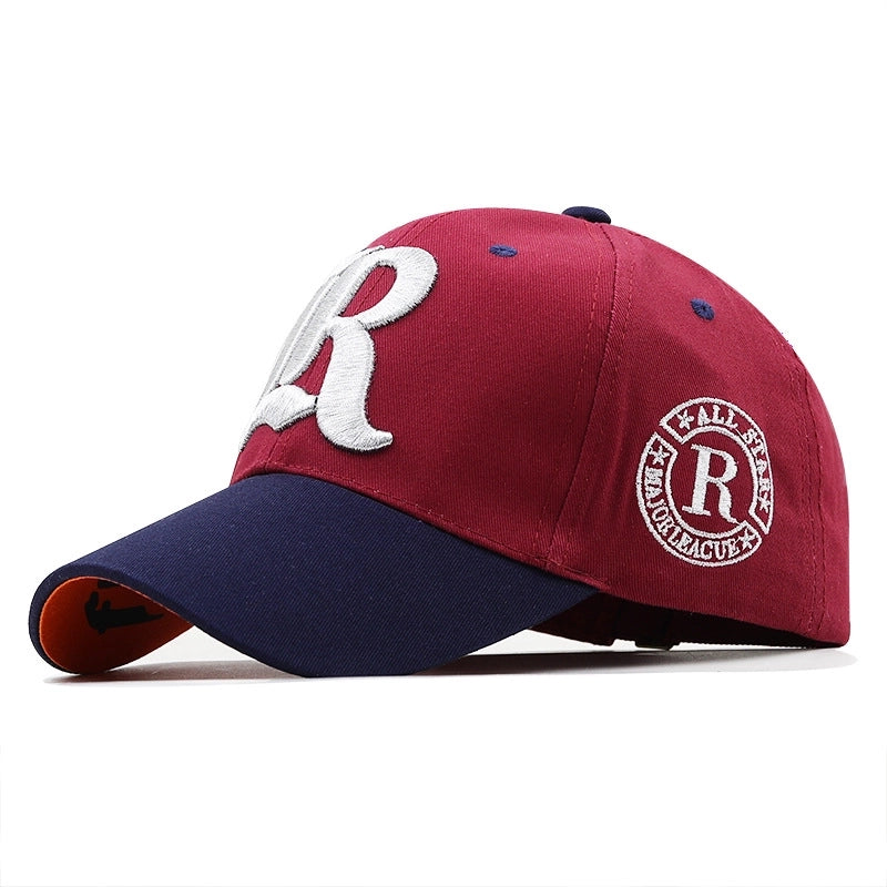 Unisex Basic Retro Letter Embroidery Curved Eaves Baseball Cap