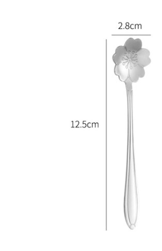 Casual Flower Stainless Steel Spoon