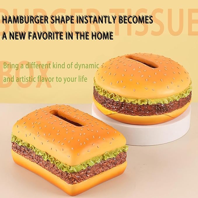 🔥Last Day Promotion - 49%OFF🔥Funny Hamburger Magnetic Tissue Box