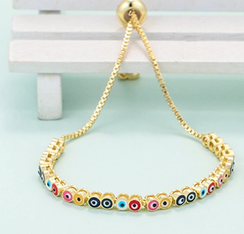 Copper Geometric Zircon Copper Bracelets