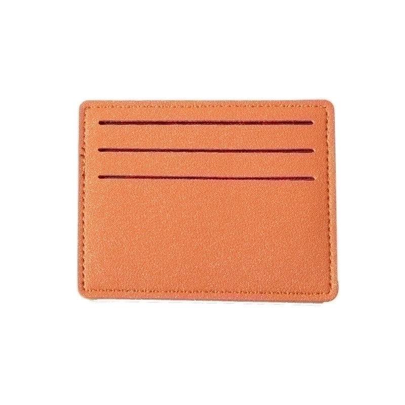 Unisex Solid Color Pvc Open Card Holders