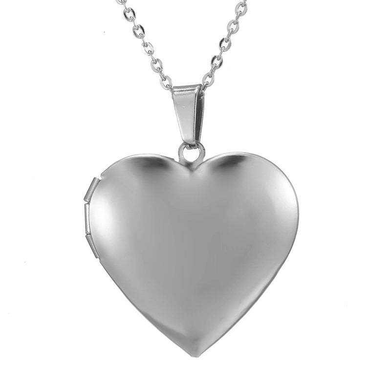 Minimalist Heart Shape Stainless Steel Plating Pendant Necklace 1 Piece