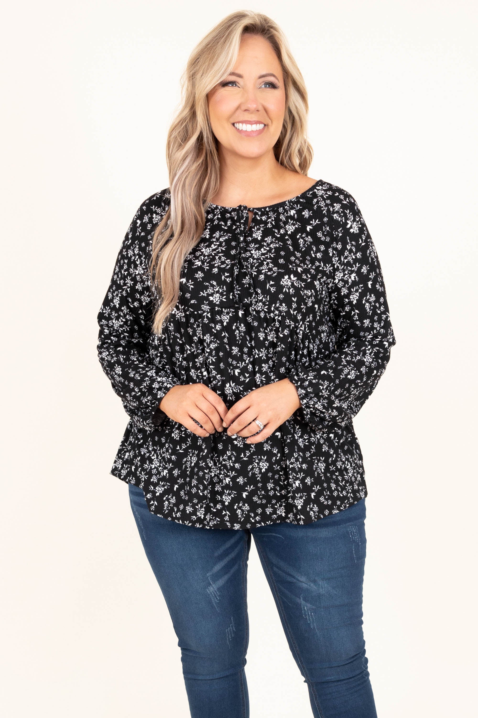 Forever and Always Tunic. Black