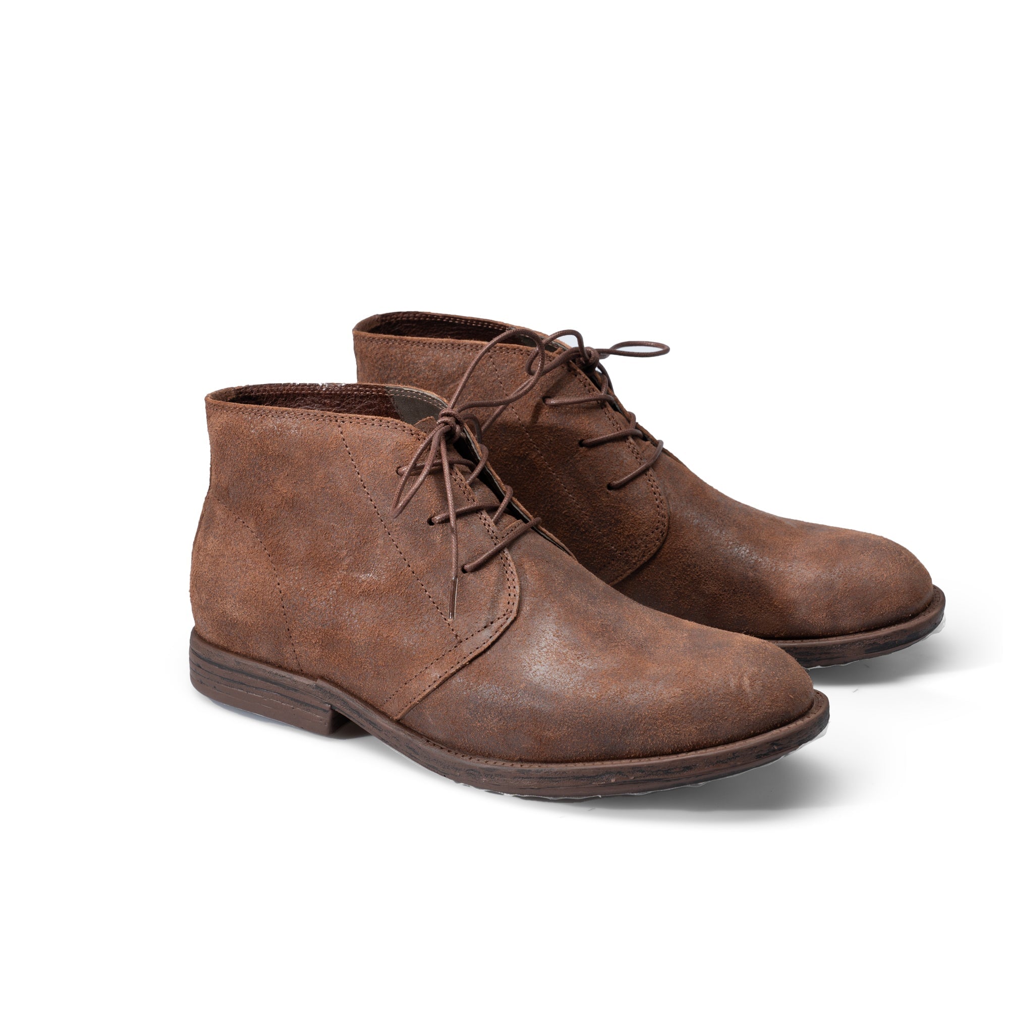 Retro Soft Desert Boots Handmade Ankle Boots For Women Sweet and Cool in Brown