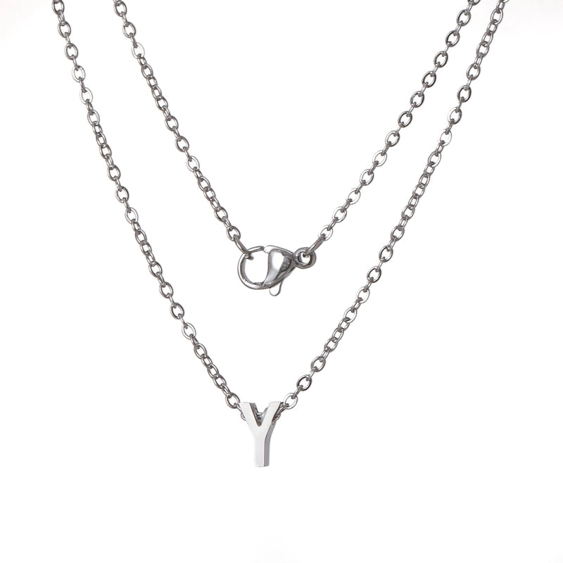 Titanium Steel Minimalist Plating Letter None Necklace