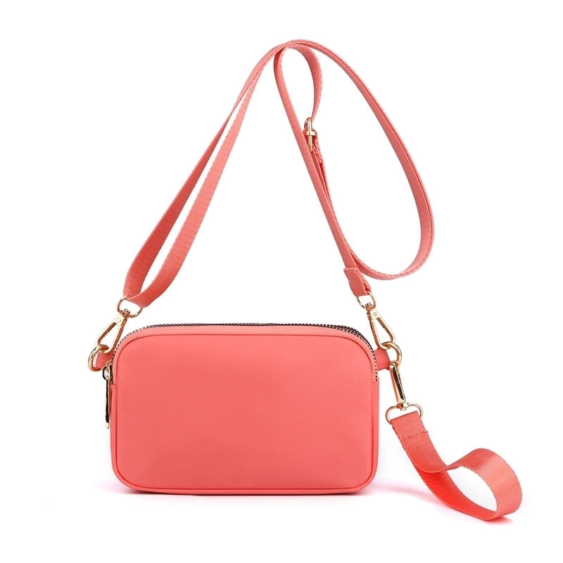 Lightweight Water-repellent Nylon Cloth Bag Casual Shoulder Crossbody Bag Mobile Phone Bag Fashionable Shopping Bag