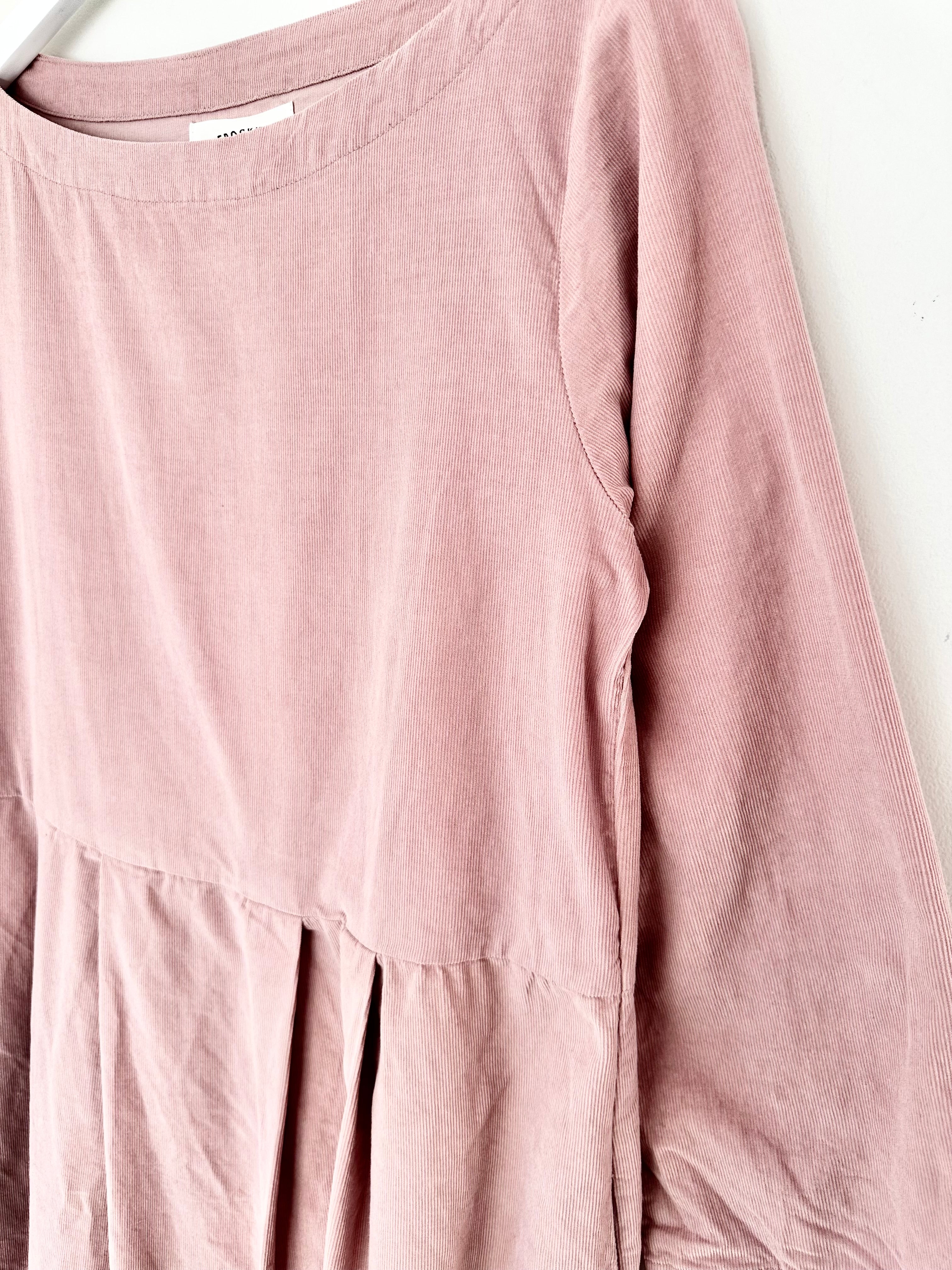 laura dress - dusty pink cord