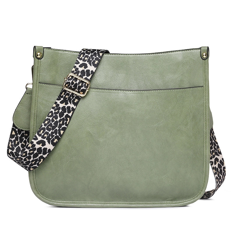 Women's Autumn&winter Pu Leather Solid Color Fashion Square Zipper Shoulder Bag Messenger Bag