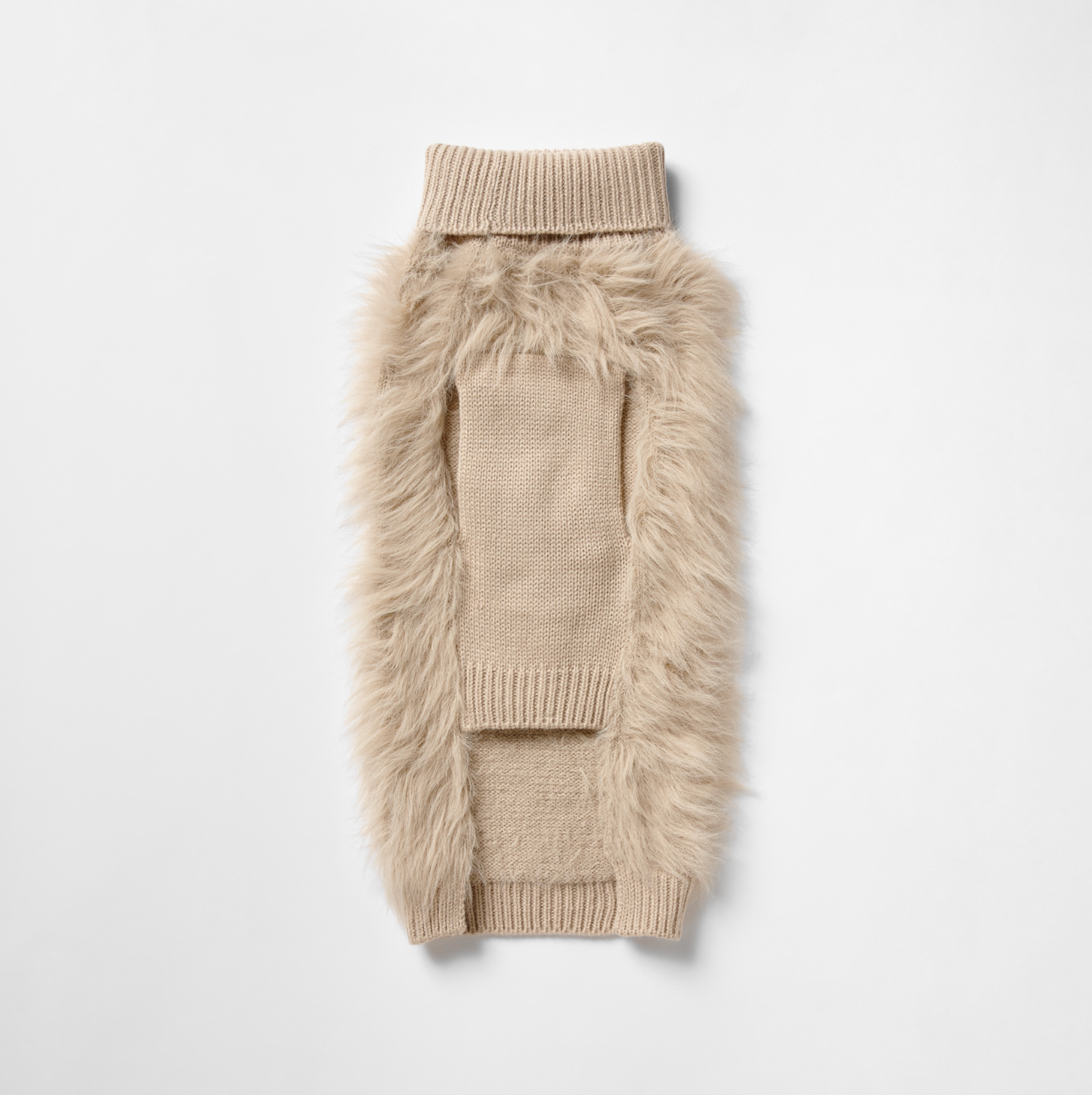 Ecru Fur Knit Jumper