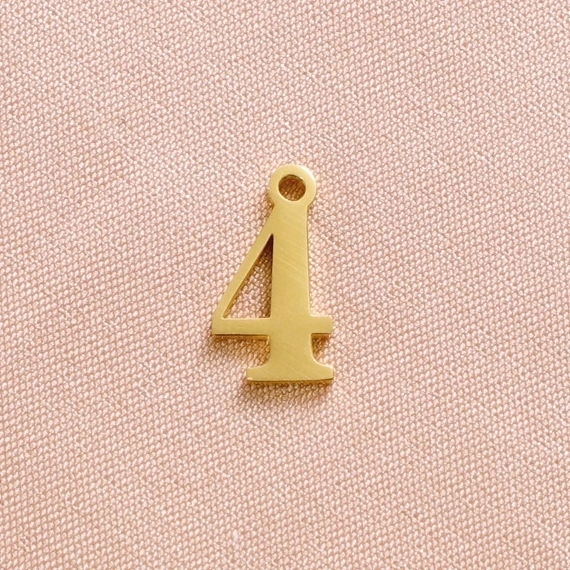 Stainless Steel 18K Gold Plated Minimalist Plating Number None