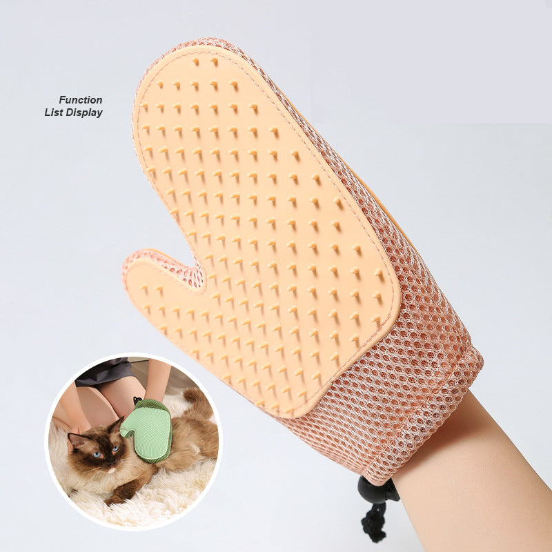 GroomEase 2-in-1 Pet Hair Removal & Grooming Gloves