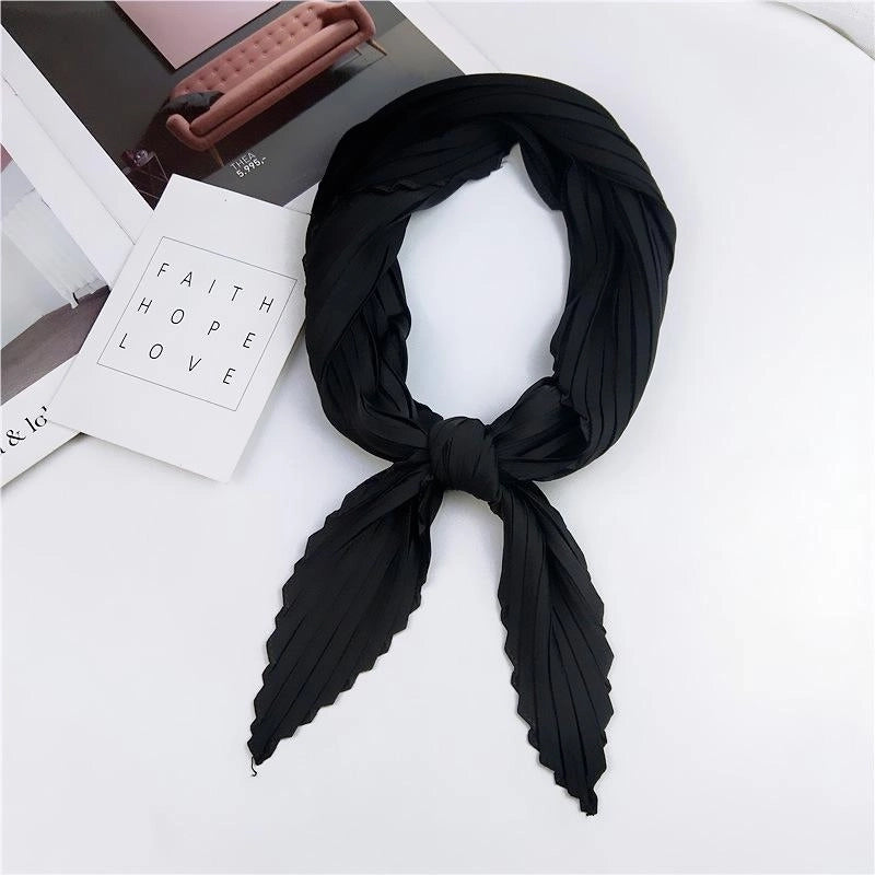 Unisex Sweet Solid Color Silk Silk Scarf