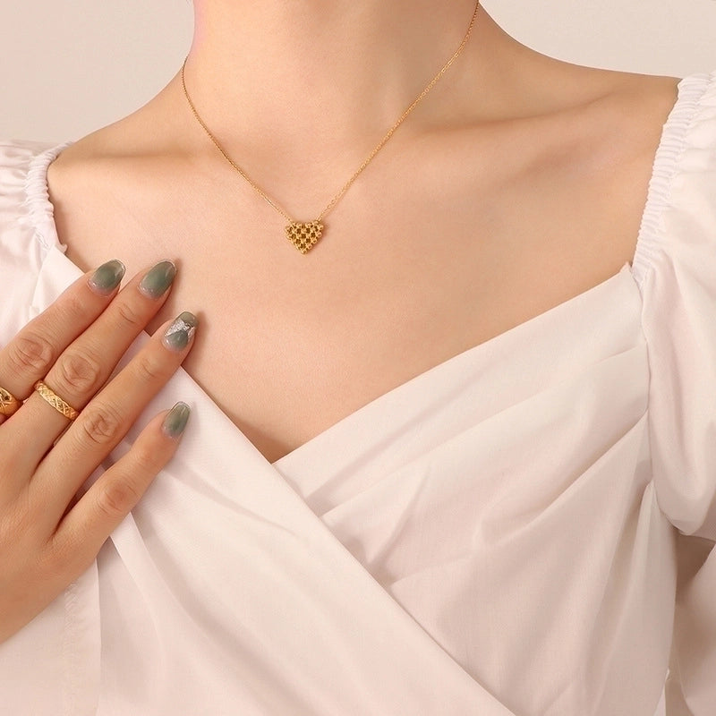 Fashion 304 Stainless Steel No Inlaid 18K Gold Plated