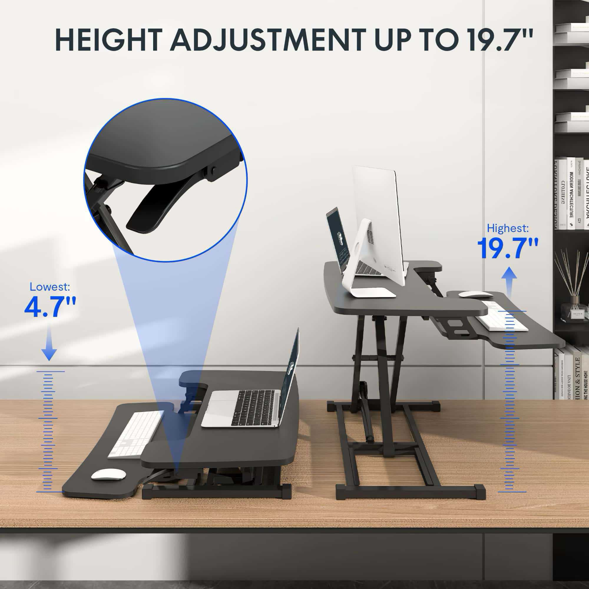 AlcoveRiser standing desk converter