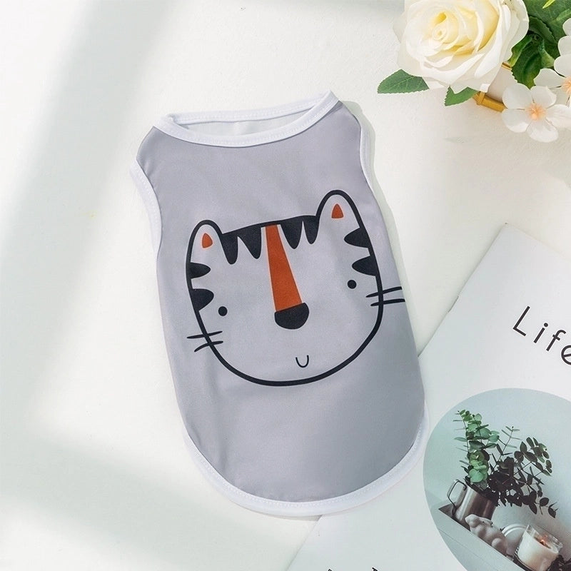 Casual Polyester Cartoon Letter Lion Pet Clothing
