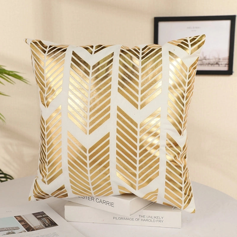 Classical Letter Short Plush Pillow Cases
