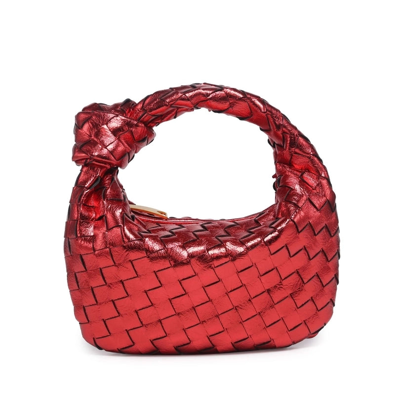 Women's Small Pu Leather Solid Color Streetwear Dumpling Shape Zipper Handbag