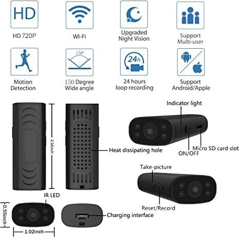 【2023 New Arrival】HD Wireless Wifi Camera Security Camera Enhanced Night Vision