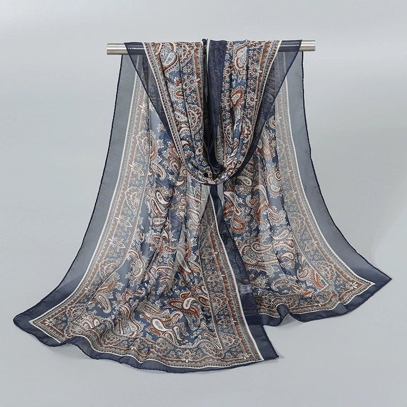 Women's Streetwear Solid Color Chiffon Scarves & Gloves