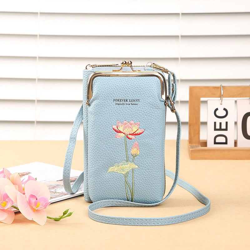 Women's All Seasons Pu Leather Vintage Style Phone Wallets