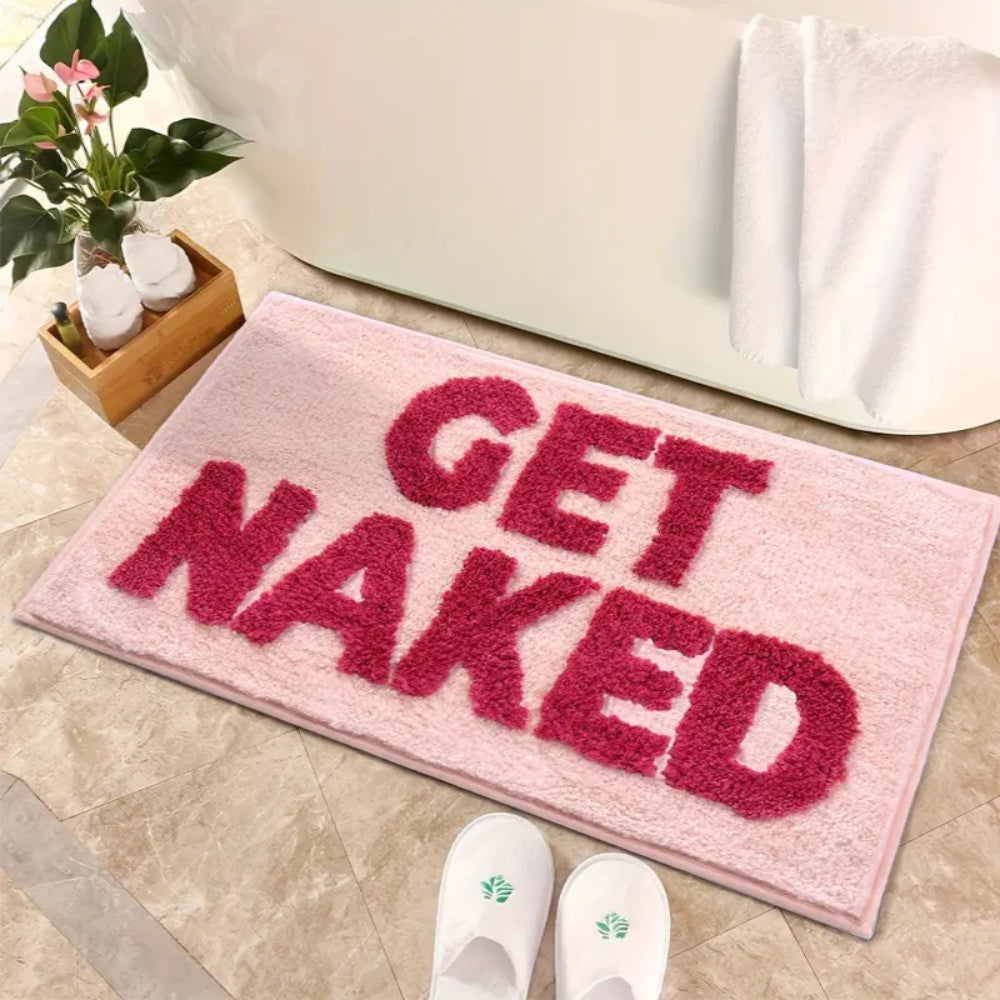 Get Naked Funny Bathroom Mat