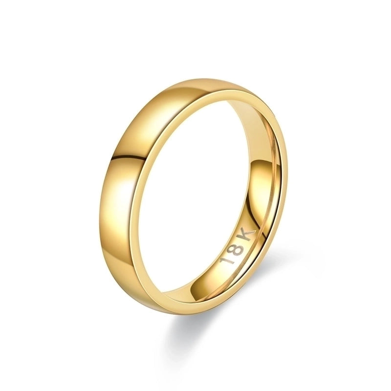 U Shape Titanium Steel 18K Gold Plated Plating