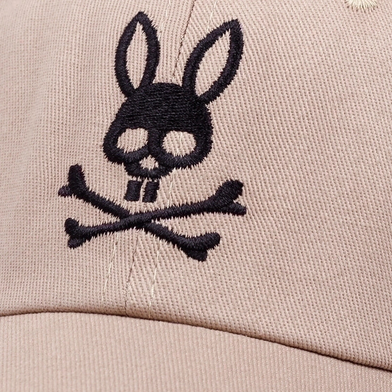 Unisex Basic Retro Minimalist Bunny Ears Skull Embroidery Curved Eaves Baseball Cap